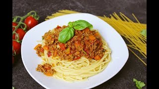 ♥ Spaghetti Bolognese Rezept  Bolognese Sauce ♥ [upl. by Hyde]