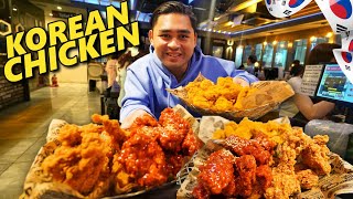 Eating Authentic KOREAN Fried Chicken and GIANT Korean Cheesy Chicken in SEOUL KOREA [upl. by Bauer]