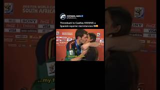 Casillas KISSES a Spanish Reporter on LIVE TV 😱🔥casillas wife fyp [upl. by Madlen]