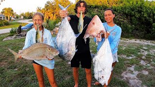 Jolthead Porgy amp Red Snapper Catch and Cook [upl. by Niuqaoj]