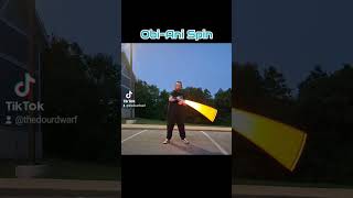 My attempt at the ObiAni spin starwars jedi lightsaber lightfencing learnerinexile fyp [upl. by Notyep147]