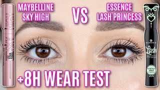 Maybelline Lash Sensational Sky High Mascara Vs Essence Lash Princess False Lash Effect Mascara [upl. by Nosaes]