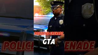 La réaction des policiers face à une grenade dans tous les gta gta5 gaming gta [upl. by Ahsinat]