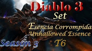 Diablo 3 RoS Esencia CorrompidaUnhallowed Essence  Demon Hunter  Season 3 [upl. by Davida373]