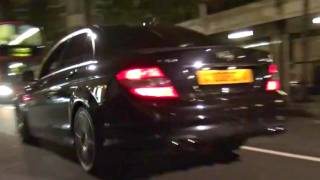 Decatted Mercedes C63 AMG BRUTAL SOUND [upl. by Lyndy]