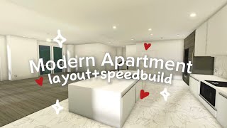 ♡︎120k modern highrise apartment speedbuild  Welcome to Bloxburg♡︎ [upl. by Romelda]