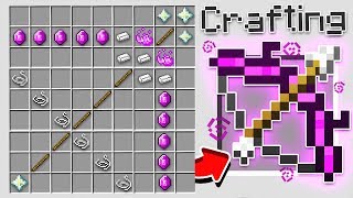 HOW TO CRAFT A 10000 BOW OVERPOWERED Minecraft 113 Crafting Recipe [upl. by Nnednarb]