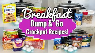 5 DUMP amp GO CROCKPOT BREAKFAST IDEAS  BEST SIMPLE amp TASTY SLOW COOKER RECIPES  JULIA PACHECO [upl. by Aleahpar]