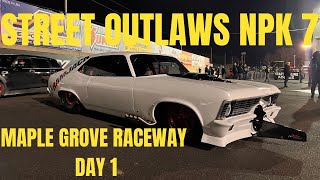 Street outlaws No prep kings 7 Maple Grove raceway testing [upl. by Sim]