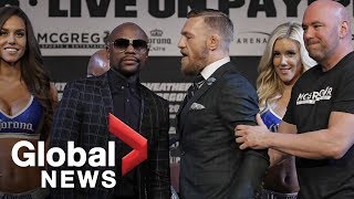 Floyd Mayweather vs Conor McGregor final press conference ahead of fight [upl. by Nibur]