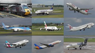 Plane Spotting at Birmingham Airport  Incl Emirates A380 and Qatar 787  11th September 2023 [upl. by Rick]