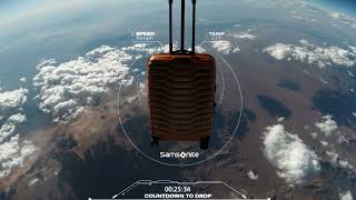 Samsonites Lightest Suitcase Completes Groundbreaking Journey to the Edge of Space [upl. by Millard543]