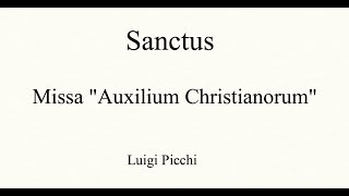 Missa quotAuxilium Christianorumquot  SANCTUS  Luigi Picchi  tutorial corale  voce 1 [upl. by Eseuqram645]