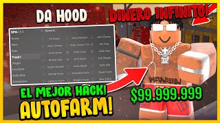 EL MEJOR HACK  SCRIPT DE DA HOOD  DINERO INFINITO AUTOFARM AIMBOT AIM LOCK Y MÁS  ROBLOX [upl. by Roxie]