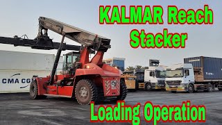 OFW Buhay OperatorKalmar Reach Stacker Loading Operation [upl. by Avis960]