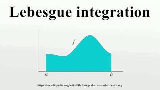 Lebesgue integration [upl. by Eiramnerual]