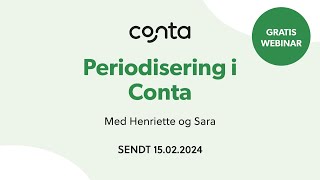 Webinar Periodisering i Conta [upl. by Osana]