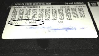 Paint Code  How To Find The Color Code on a GM 2005 Chevrolet Pickup Truck  Vlog [upl. by Corena90]