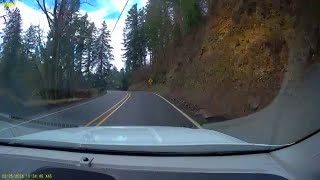 Car launches off Oregon cliff after driver got distracted [upl. by Mirabella]