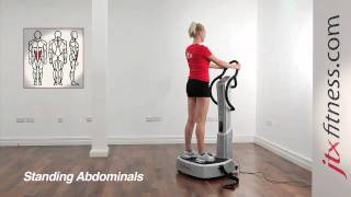 Vibration Plate Exercises  How To Do A Standing Abdominal Workout On A Vibration Plate [upl. by Kraft54]