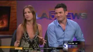 Aiden Turner and Edyta Sliwinska from Dancing with the Stars on the KTLA Morning News [upl. by Normac]