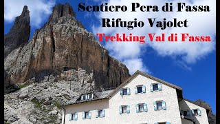 Sentiero Pera di Fassa  Rifugio Vajolet Trekking Val di Fassa [upl. by Anayd]