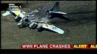 Historic WWII Plane B17 Crashes in Illinois [upl. by Aicined]