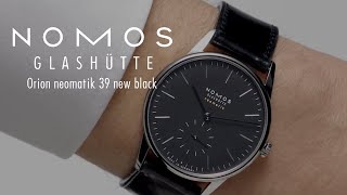 First Look at the Nomos Glashütte Orion neomatik 39 new black [upl. by Ainesy]