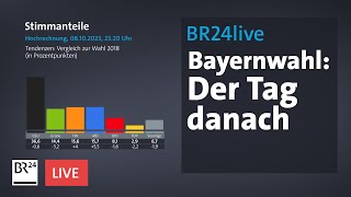 Landtagswahl Bayern  Der Tag danach  BR24live [upl. by Aisatan685]