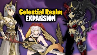 Celestial Realm Expansion Featured Gear Shop new Infernal  Celestial sets AQW aqw mmo [upl. by Aihtniroc462]