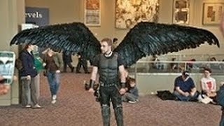 Fallen Angel Wing Costume  Articulating Wings [upl. by Grannias]