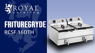 Frituregryde RCSF 16DTH  Produktpræsentation  Royal Catering [upl. by Ahsinawt]