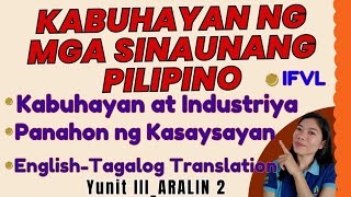 KABUHAYAN AT INDUSTRIYA NG MGA SINAUNANG PILIPINO  PANAHON AT KASAYSAYAN TheQsAcademy [upl. by Elum]