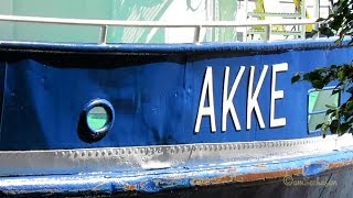 beautiful old dredger ship AKKE DDDW IMO 8842064 Emden BJ 1943 altes Baggerschiff [upl. by Hahn]