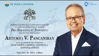 Conferral of the Papal Award Pro Ecclesia Et Pontifice  September 18 2024 500pm [upl. by Yhtak]