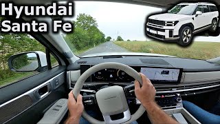 2024 Hyundai Santa Fe hybrid  new generation  POV test drive [upl. by Nyvar]