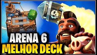 MELHORES DECKS PARA ARENA 6 OFICINA DO CONSTRUTOR NO CLASH ROYALE [upl. by Anoel]