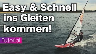 Windsurfen Lernen Angleiten und Gleiten Tutorial 🤙🏾 [upl. by Asoramla]