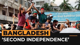 Bangladesh celebrates ‘second independence’ after Hasina flees  Al Jazeera Newsfeed [upl. by Zerat]