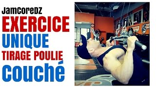 Musculation  Tirage Poulie Couché [upl. by Dotti]