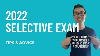 2022 NSW Selective Test  Important Tips and Advice [upl. by Nyroc]