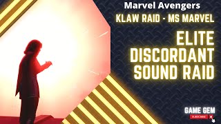 Avengers Elite Discordant Sound Raid  Klaw Raid Guide amp Walkthrough  Marvels Avengers PS5 [upl. by Eelrihs155]