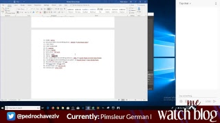 Watch Me Blog Live Stream  Day 633  101918  Pimsleur German I Units 910 [upl. by Erised]