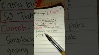 Makanya dalam bahasa inggris aaronsenglish learnenglish english bahasainggris belajarbahasaingg [upl. by Nallid885]