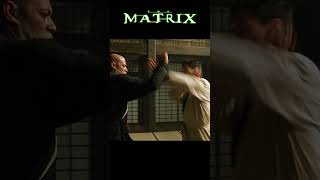 Neo beats Morpheus in the dojo  The Matrix 1999 shorts movie cinema [upl. by Enylrac]