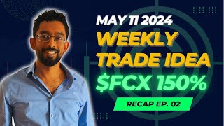 Weekly Trade idea Ep 2 with FCX looking like it can run towards 54 target [upl. by Aretta]