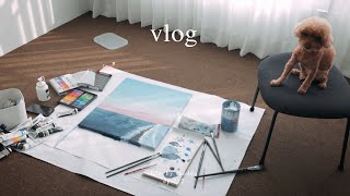 How I change my mood Acrylic painting 🎨 Planning a trip [upl. by Pattin]