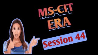 session no 44 MSCIT Computer Course कॉम्प्युटर कोर्स 2024 [upl. by Paver]