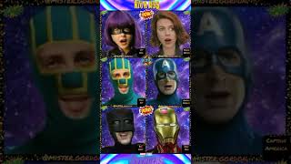 Equipo KickAss Vs Equipo The AvengersTikTok Bad Romance Challenge Marvel Humor shorts YouTube [upl. by Asilec276]