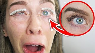 Aua Ich teste ein DIY Wimpern Lifting Set von Instagram… [upl. by Towroy]